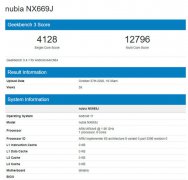 Geekbench出现努比亚Nubia NX669J手机跑分数据