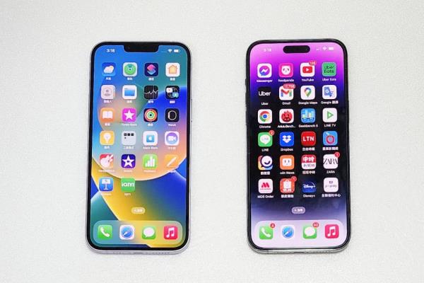 iPhone14Plus跟iPhone14ProMax都为6.7吋萤幕。