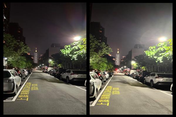以iPhone14ProＭax拍摄，同样细腻度高于前代，在同样的光源条件下，iPhone13ProMax已经转成夜景模式，所以会有一点亮度拉太高的感觉。
