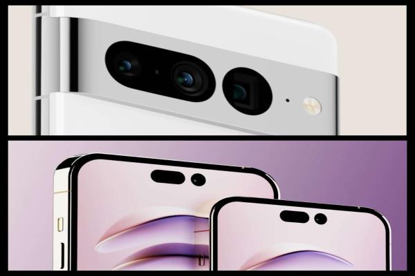 有网友指出Pixel7的相机模组设计跟iPhone14的“横躺惊叹号”屏幕很像。