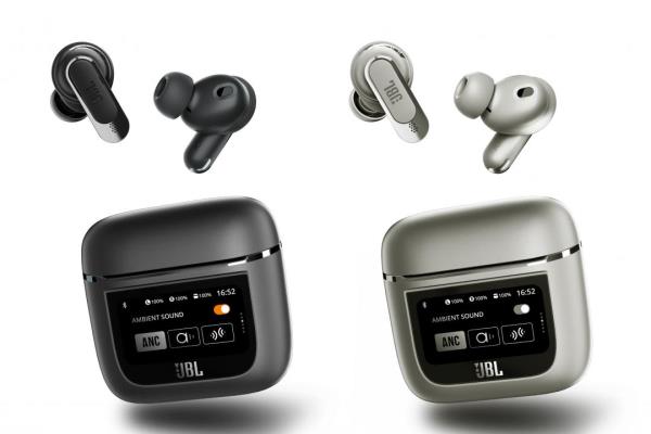 JBL推出今年2023首款真无线耳机新品TourPRO2，为全球首款搭载1.45吋LED触控屏幕的耳机充电盒。