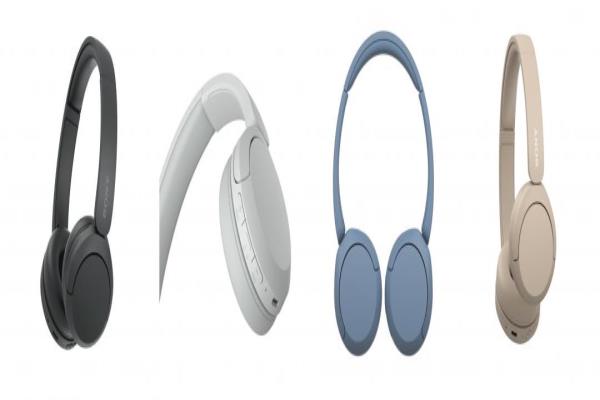 索尼无线蓝牙耳罩式耳机WH-CH520提供黑、白、蓝、米四色。