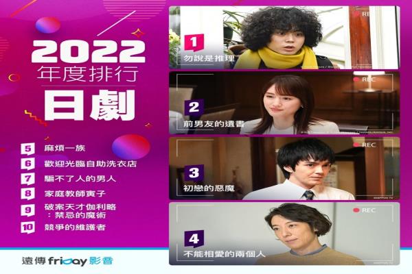 friDay影音串流平台2022韩剧收视排行榜单。