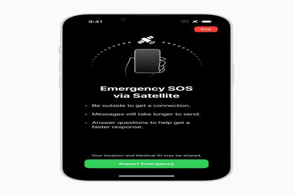 苹果iPhone14卫星SOS紧急求救功能，美加率先启用。