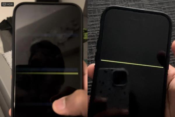 iPhone14Pro系列手机再爆灾情，国外不少果粉回报萤幕会出现异常的黄线或绿线。图