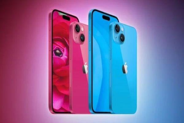 iPhone 15 特别版新色变更鲜豔了？“泡泡糖”粉红、粉蓝渲染图曝光