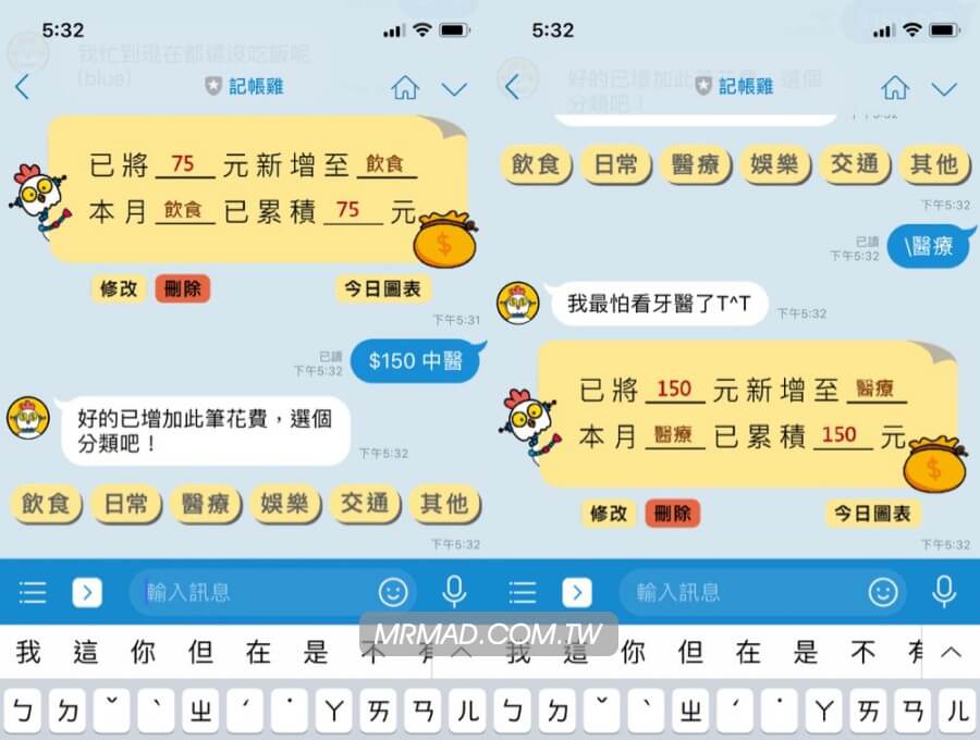 医疗支出分类示例