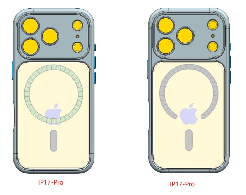 iPhone 17 Pro MagSafe排布重构首次曝光