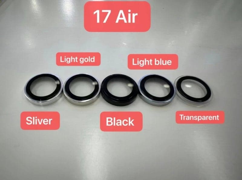 超薄款iPhone 17 Air：浅金色与浅蓝色
