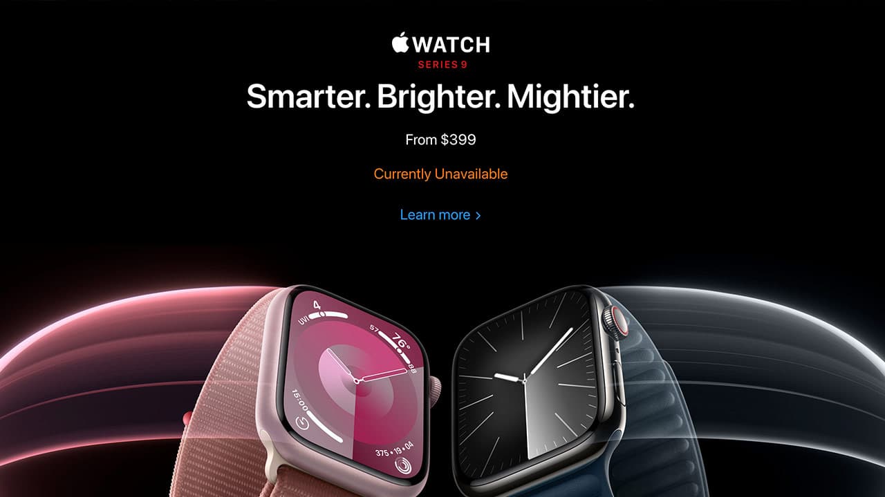 苹果官网停售 Apple Watch S9 和 Ultra 2！专利纠纷风暴最新进展