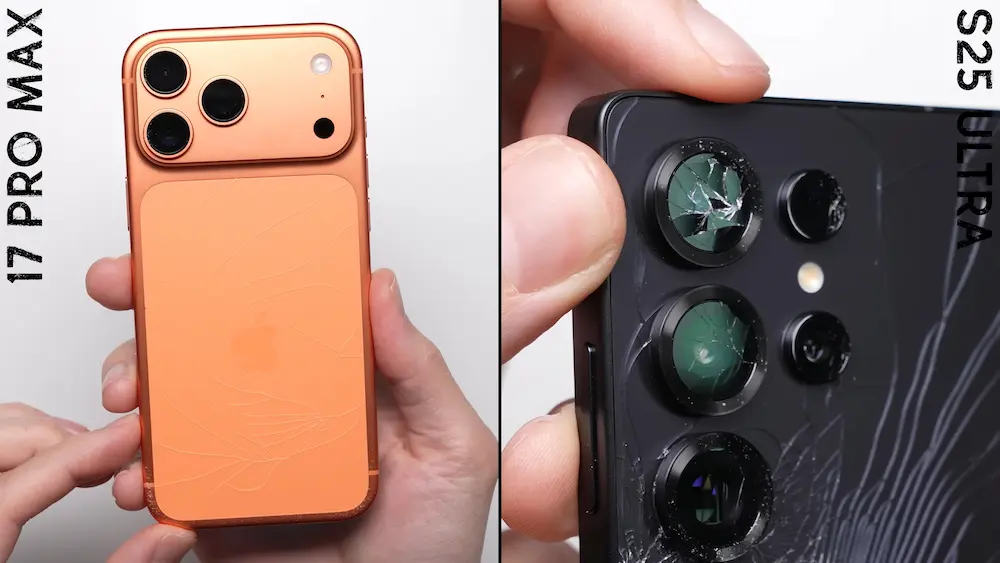 iPhone 17 Pro与三星S25 Ultra耐摔对决，谁才是抗摔王者？