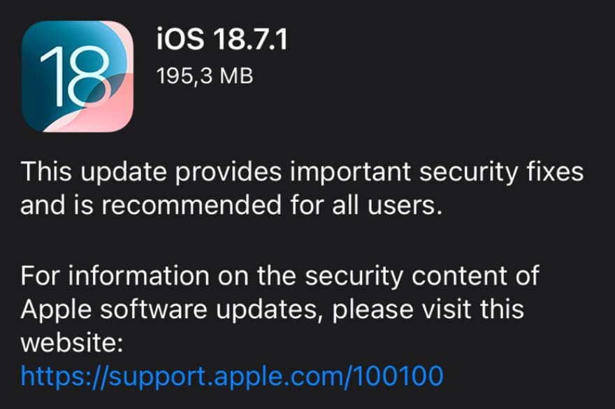 iOS 18.7.1正式版新功能总整理